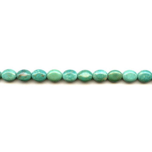 112-2039 Chinese Turquoise <br>8x10 Flat Oval