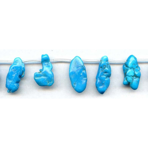 112-2534 Chinese Turquoise <br>13-25x Nugget Drop