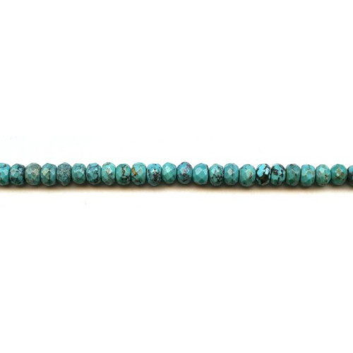 112-2620 Chinese Turquoise <br>6mm Faceted Rondell