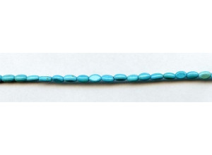 Chinese Turquoise 4x6 Flat Oval