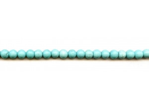 Matte Chinese Turquoise 6mm Round