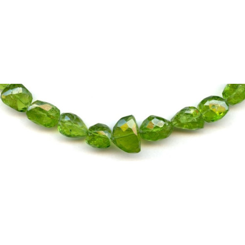 114-1249 Peridot <br>5-10x Faceted Nugget