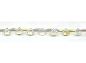 Yellow Opalite 8mm Pentagon Briolette