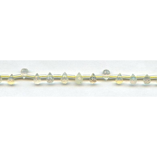 115-1035 Yellow Opalite <br>5x7 Teardrop Briolette