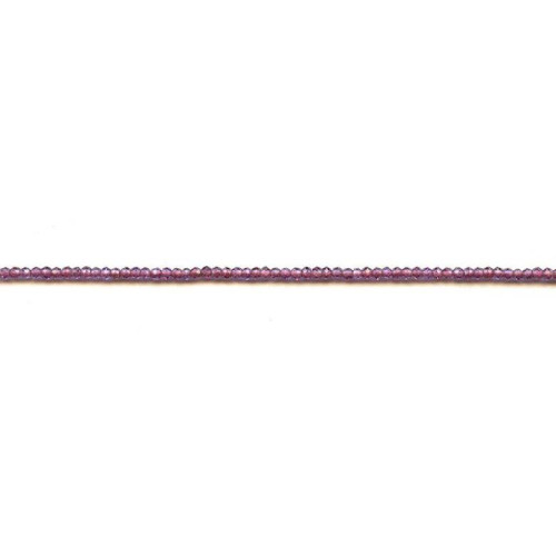 116-1563 Purple Garnet <br>2-2.5mm Faceted Rondell