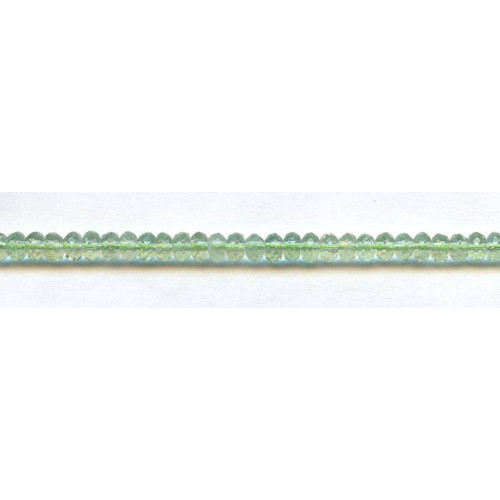 118-1096 Green Fluorite <br>6mm Faceted Rondell