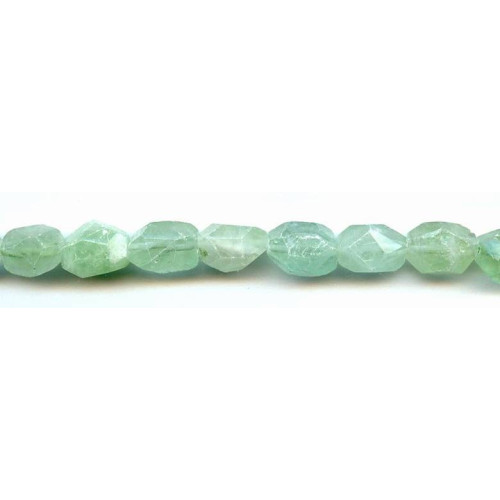 118-1158 Green Fluorite <br>10x14 Faceted Nugget