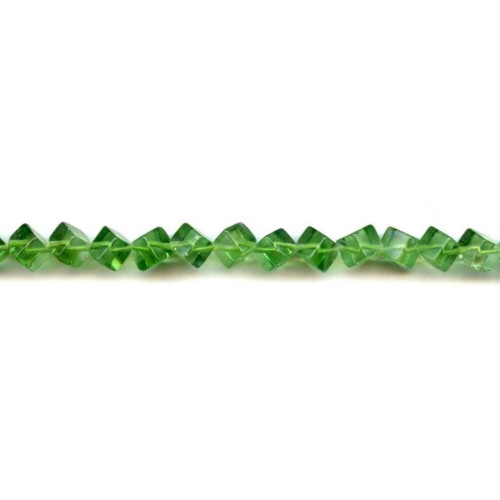 124-1302 Green Fluorite <br>6x6 Dice