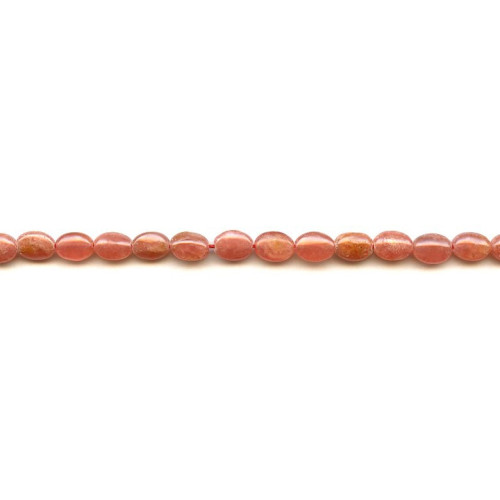 119-1054 Rhodochrosite <br>6x8 Flat Oval