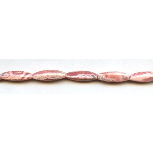 119-1153 Rhodochrosite <br>7x22 Triangle Oval Rice