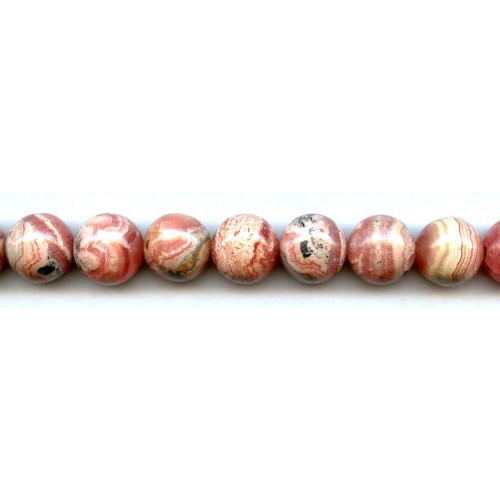 119-1169 Rhodochrosite <br>14mm Round