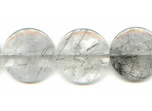 Tourmalinated Quartz 35mm Coin