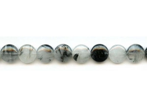 Tourmalinated Quartz 12mm Dime