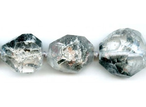 Tourmalinated Quartz 16-30x Faceted Nugget