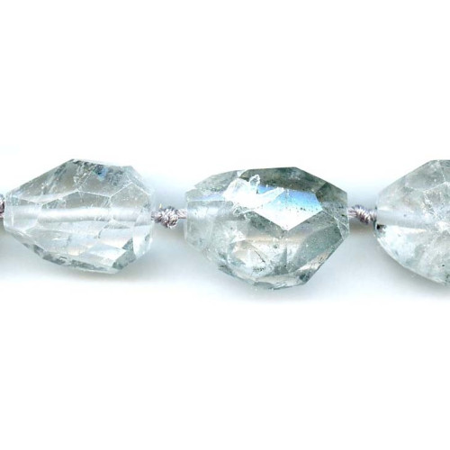 120-1126 Tourmalinated Quartz <br>16-25x Faceted Nugget