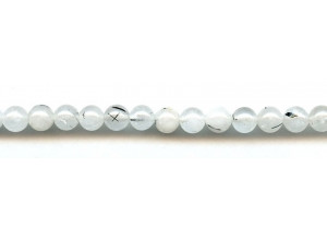 Tourmalinated Quartz 8mm Round