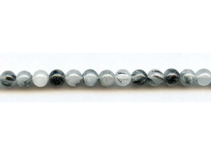 Tourmalinated Quartz 8mm Round