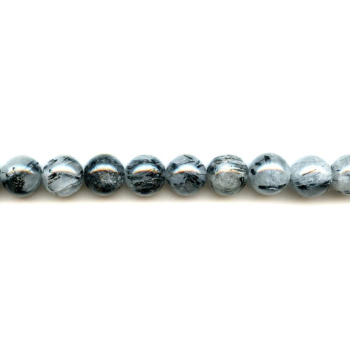 120-1185 Tourmalinated Quartz <br>12mm Round