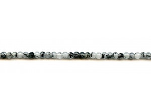 Tourmalinated Quartz 4mm Round