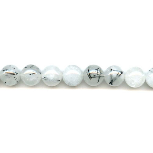 120-1209 Tourmalinated Quartz <br>14mm Round