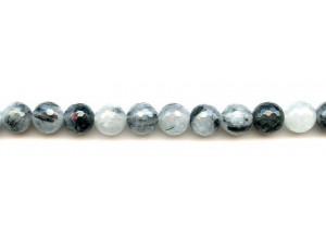 Tourmalinated Quartz 10mm Faceted Round
