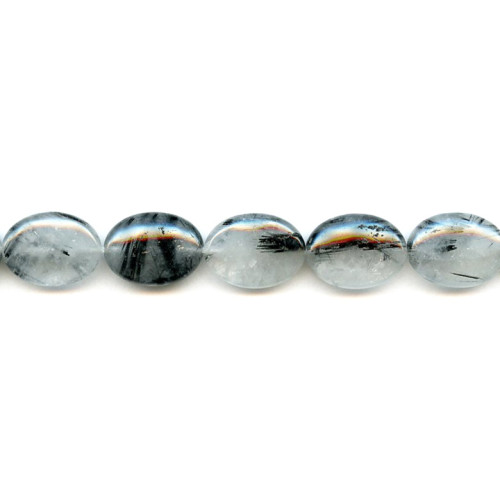 120-1224 Tourmalinated Quartz <br>15x20 Flat Oval