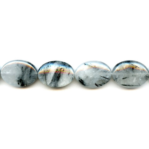 120-1225 Tourmalinated Quartz <br>18x25 Flat Oval