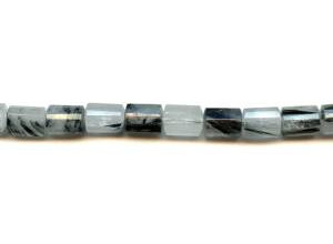 Tourmalinated Quartz 9x12 Strip-faceted Tube