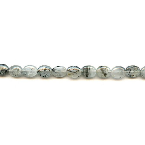 120-1280 Tourmalinated Quartz <br>8x10 Flat Oval