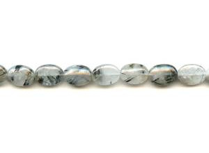 Tourmalinated Quartz 10x14 Flat Oval