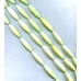122-1046 Lemon Chrysoprase <br>14x40 Hexagon Oval Rice