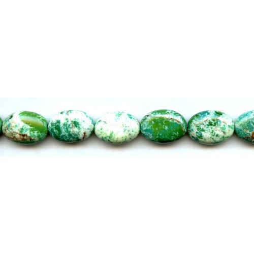 122-1058 Lemon Chrysoprase <br>13x18 Flat Oval
