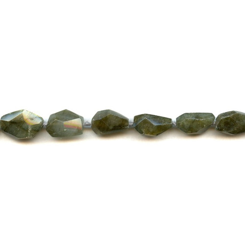 123-1640 Labradorite <br>10x Faceted Nugget