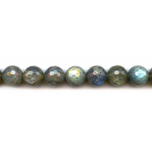 123-2036 Labradorite <br>14mm Faceted Round