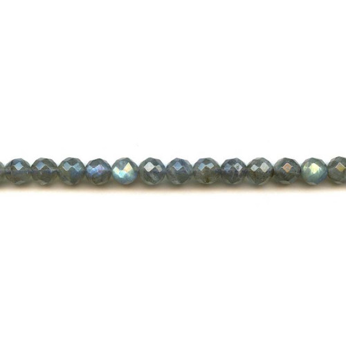 123-2335 Labradorite <br>8mm Faceted Round