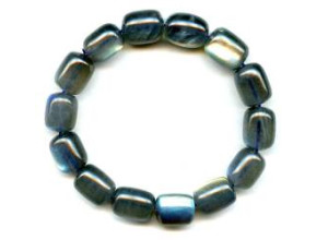 Labradorite 11mm Tube Bracelet