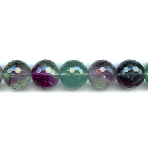 124-1219 Fluorite <br>20mm Faceted Round