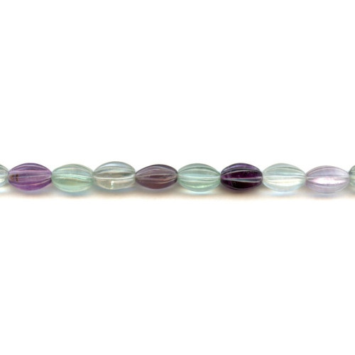 124-1330 Fluorite <br>8x12 Corrugated Oval