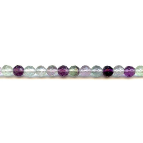 124-1331 Fluorite <br>8mm Faceted Round
