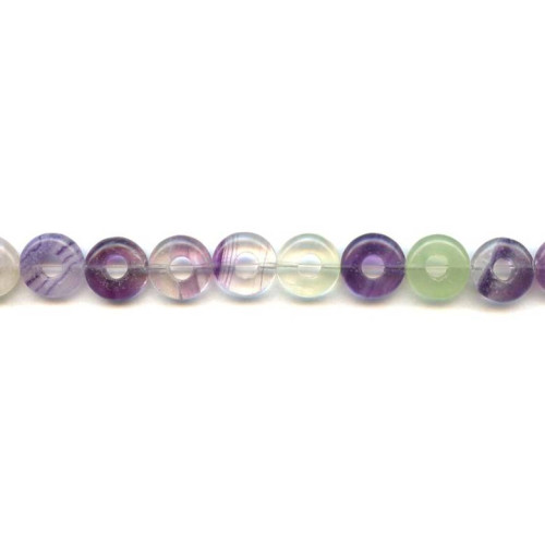 124-1540 Fluorite <br>12mm Donut