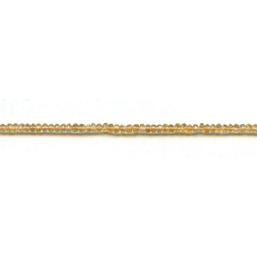 126-1904 Citrine <br>4mm Faceted Rondell