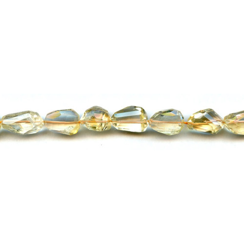 126-1984 Citrine <br>10x Faceted Nugget