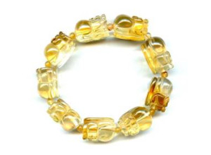 Citrine 15mm Pichiu Bracelet