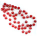 128-1061 Red Jade <br>13mm Flat Pear Briolette