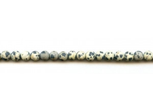 Matte Dalmatian Jasper 6mm Round