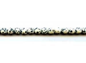 Matte Dalmatian Jasper 8mm Round