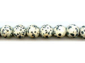 Matte Dalmatian Jasper 16mm Round