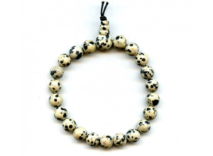 Dalmatian Jasper 8mm Power Beads Bracelet