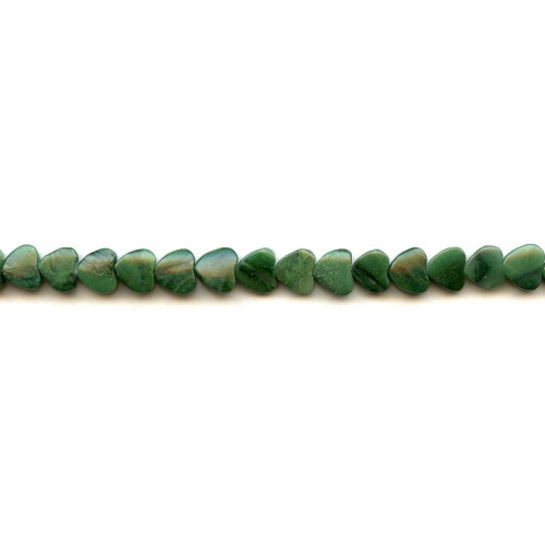 131-0413 African Jade <br>8mm Heart