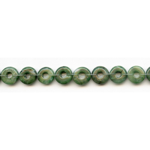 131-0542 African Jade <br>12mm Undrilled Donut